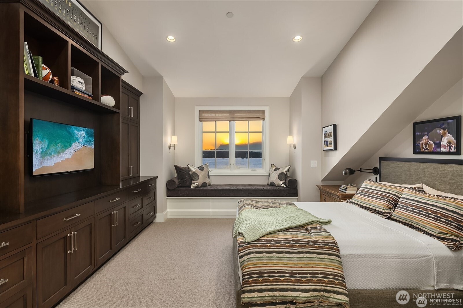 One of three ensuite bedrooms located upstairs. All bedrooms upstairs are spacious and ensuite.