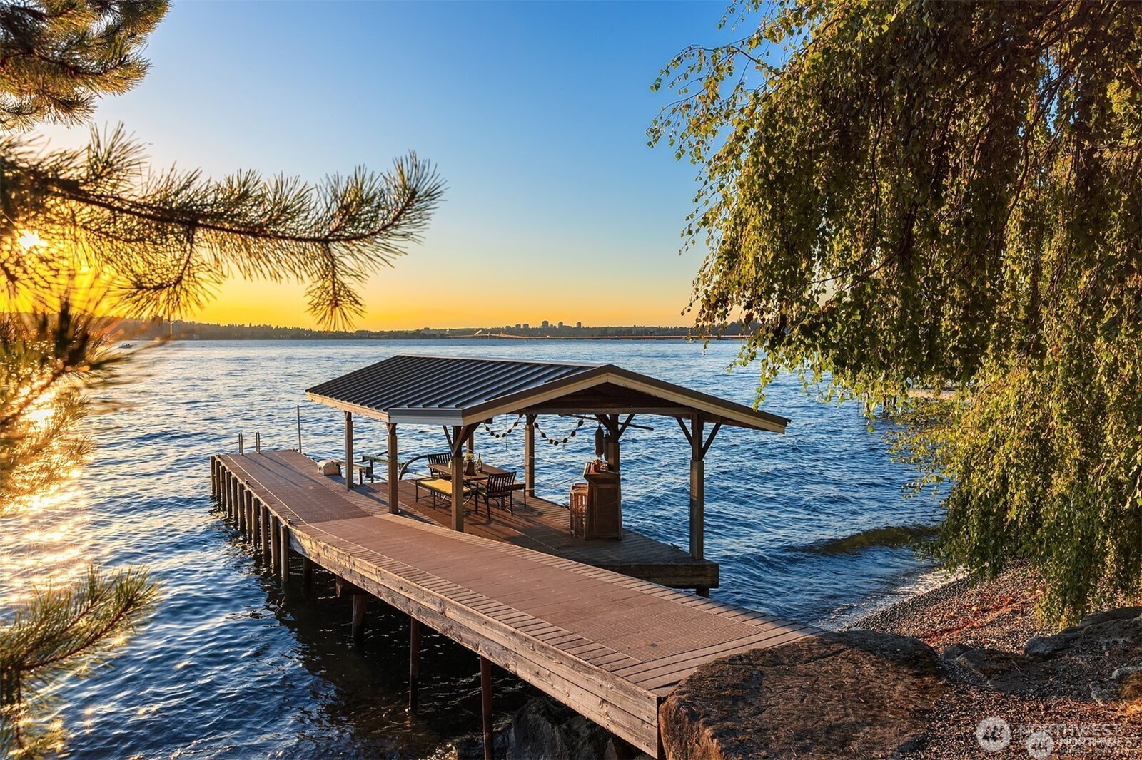 Your own covered dock, is a rare find! We love that these owners turned it into a Tiki Bar. Let the good times roll! The dock is made of state of the art finishes and ready for your boating pleasure. Deep water moorage for bigger boating dreams!