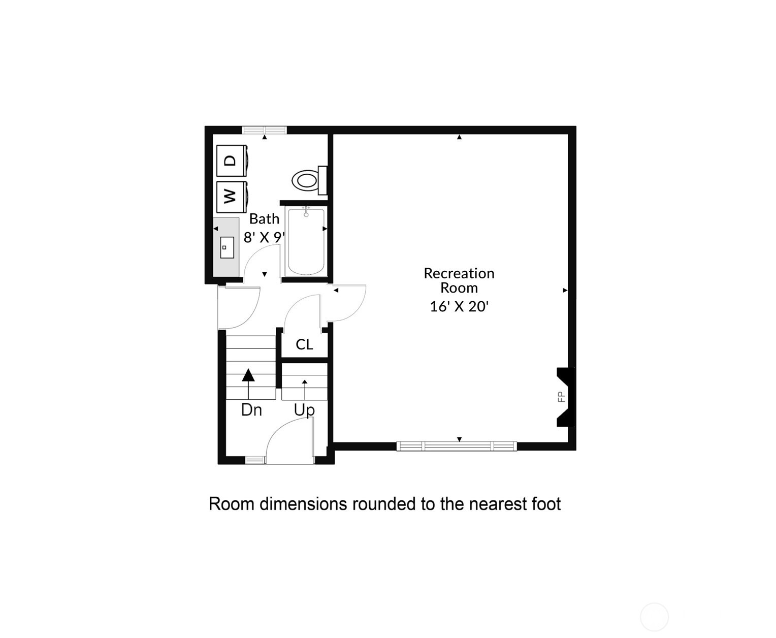 Main level floor plan