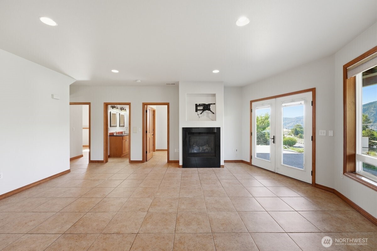 Spacious bathroom designed to complement the home's functional and comfortable floorplan.
