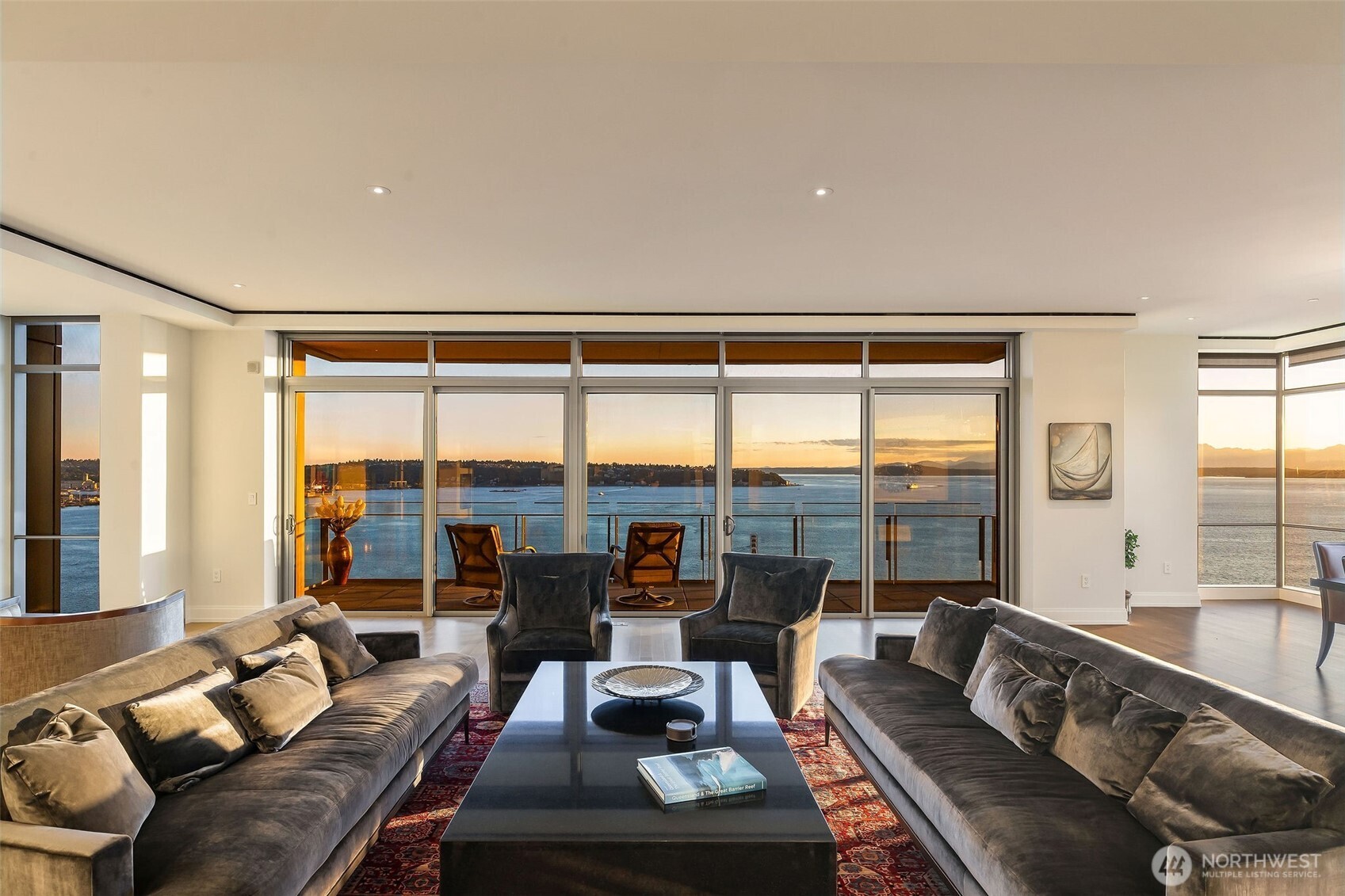 Open and airy living and dining rooms