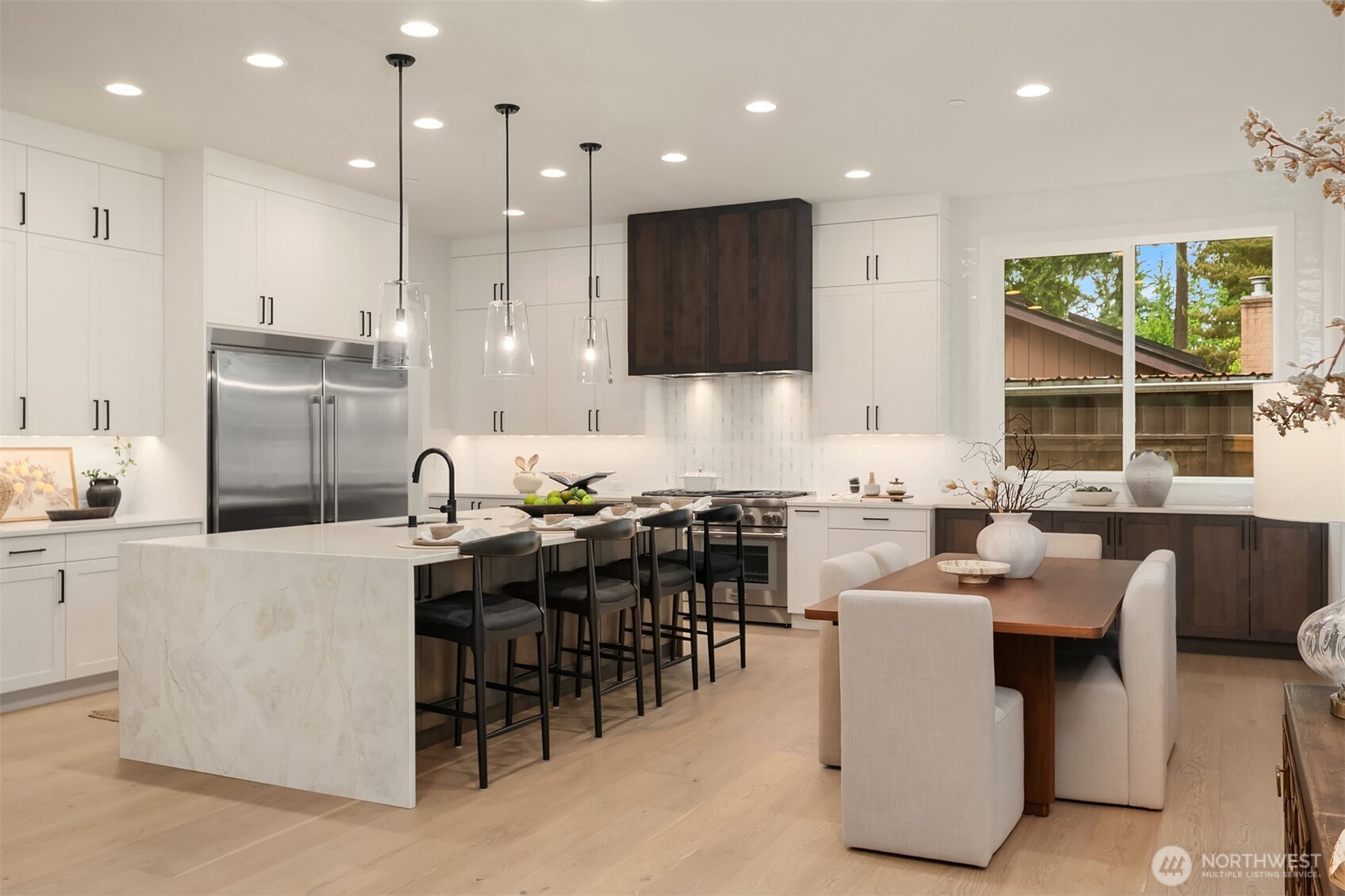 Large chef's kitchen.