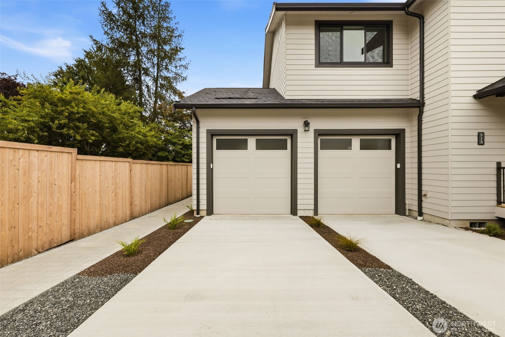 Single car garage with parking in front. Attached to alley house. Olde Town doesn't allow street side garage.