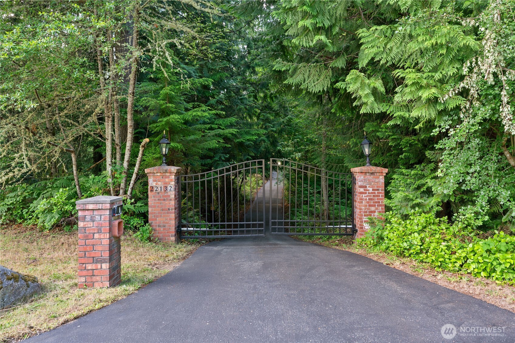 Private, gated, entrance.