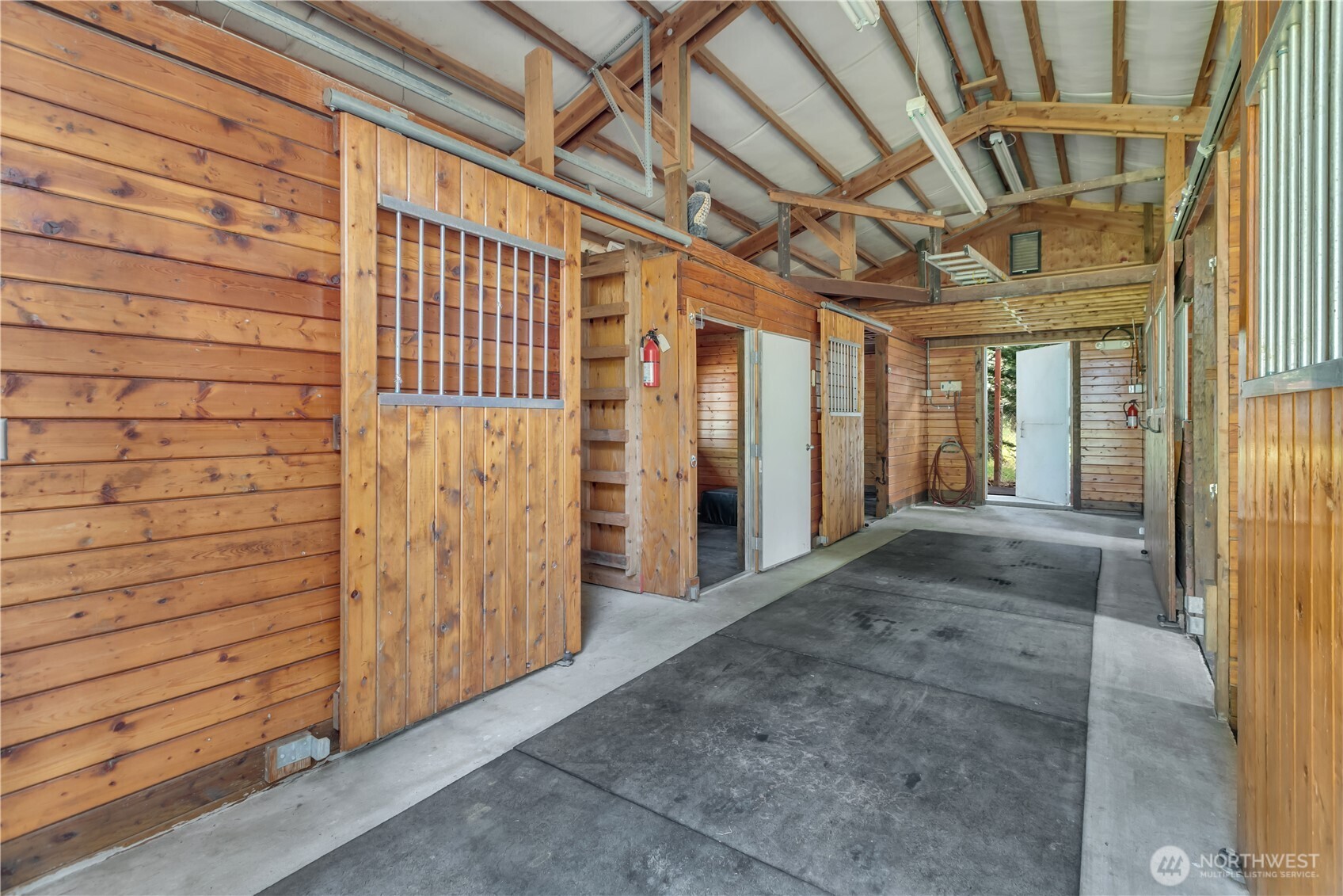 Separate meter in Shop/barn. Garage door from inside