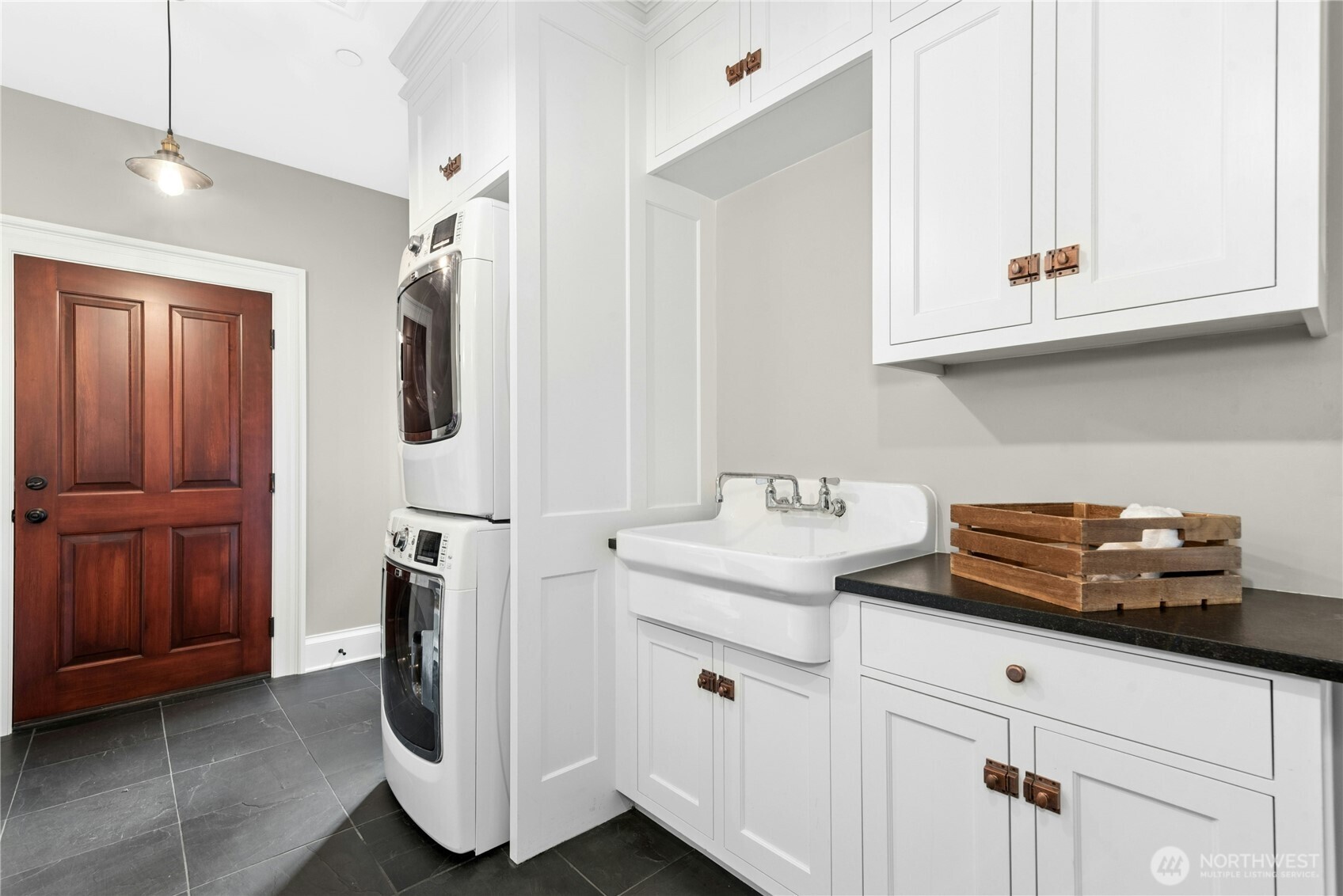 Primary suite with gas fireplace