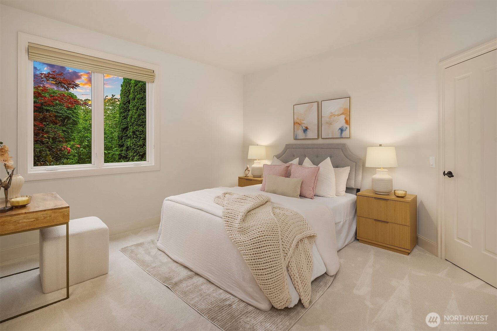 Lower level guest bedroom.