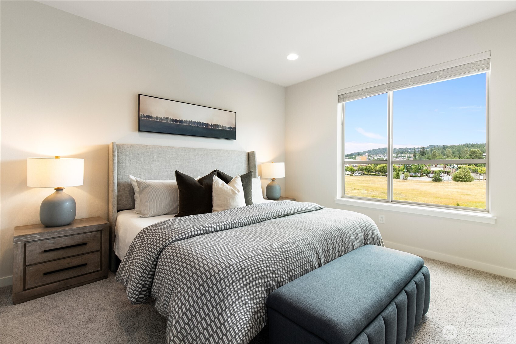 Primary suite with serene views.