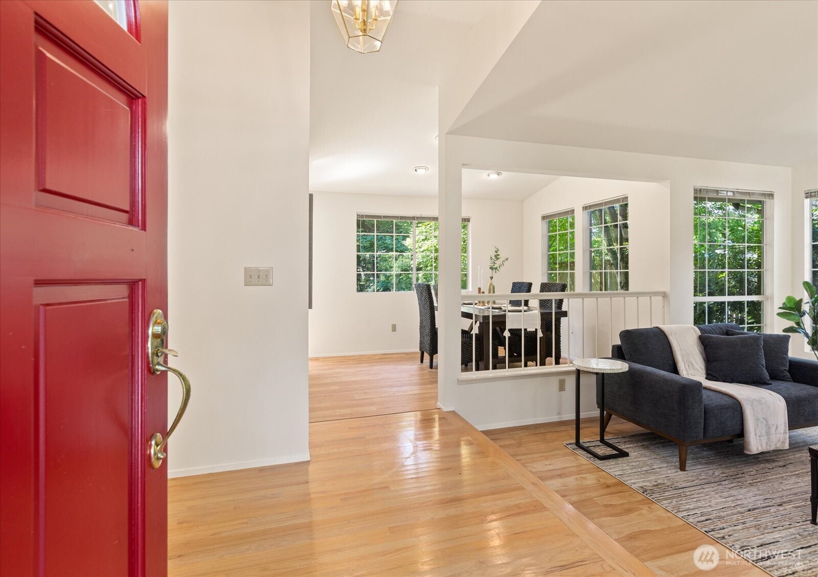 Real hardwood floors welcome you