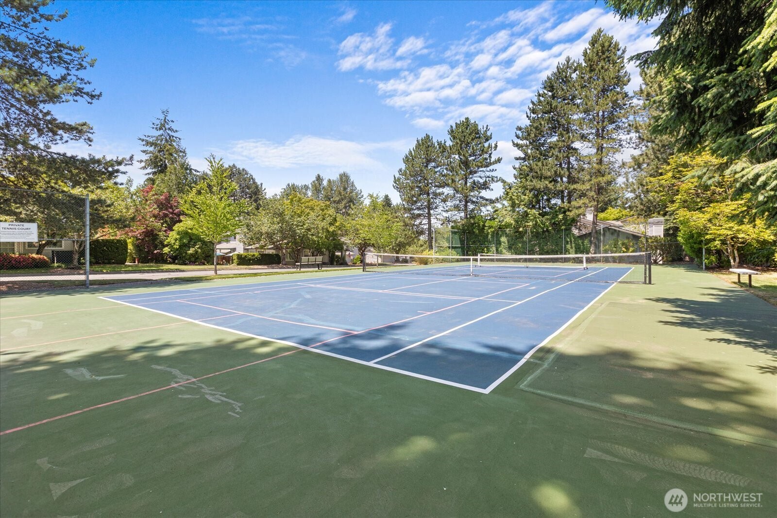Community tennis courts
