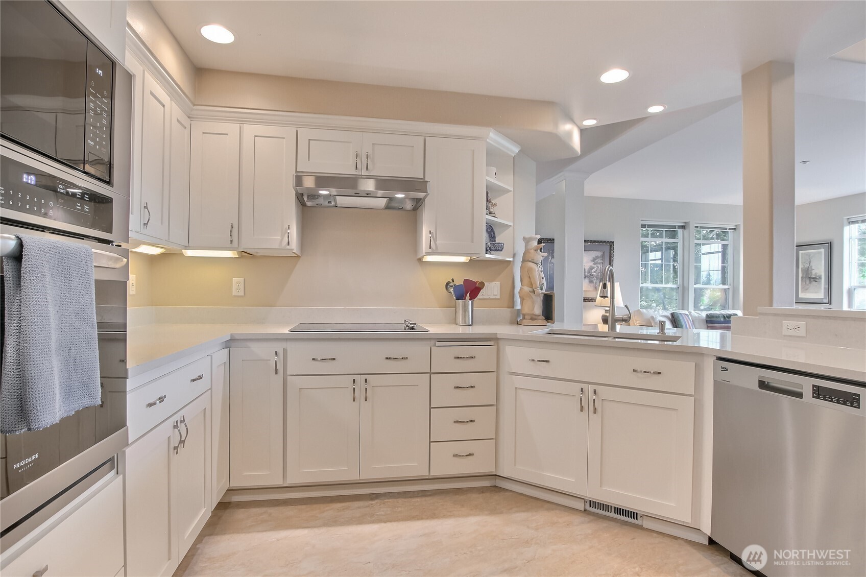 Open spacious kitchen