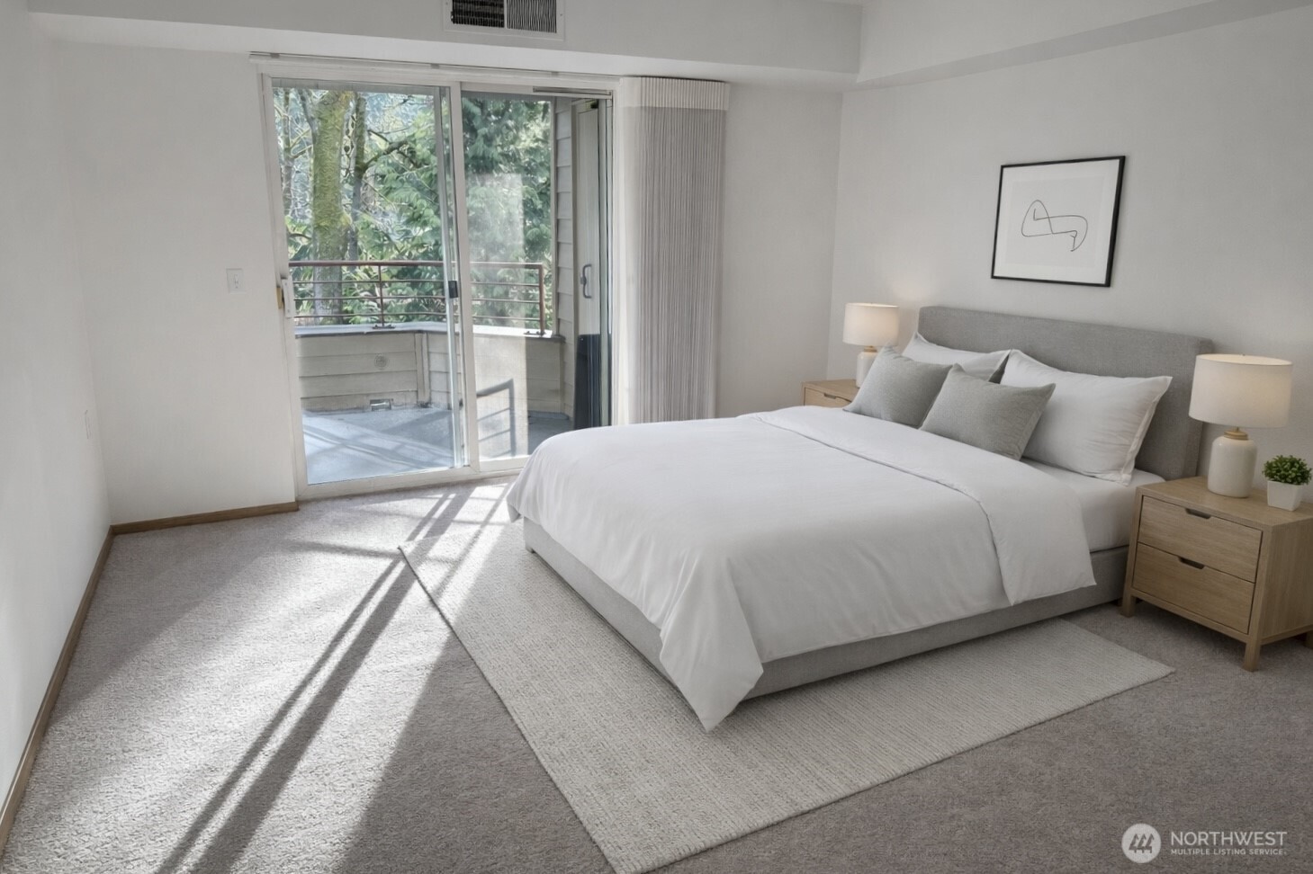 Bedroom with deck access