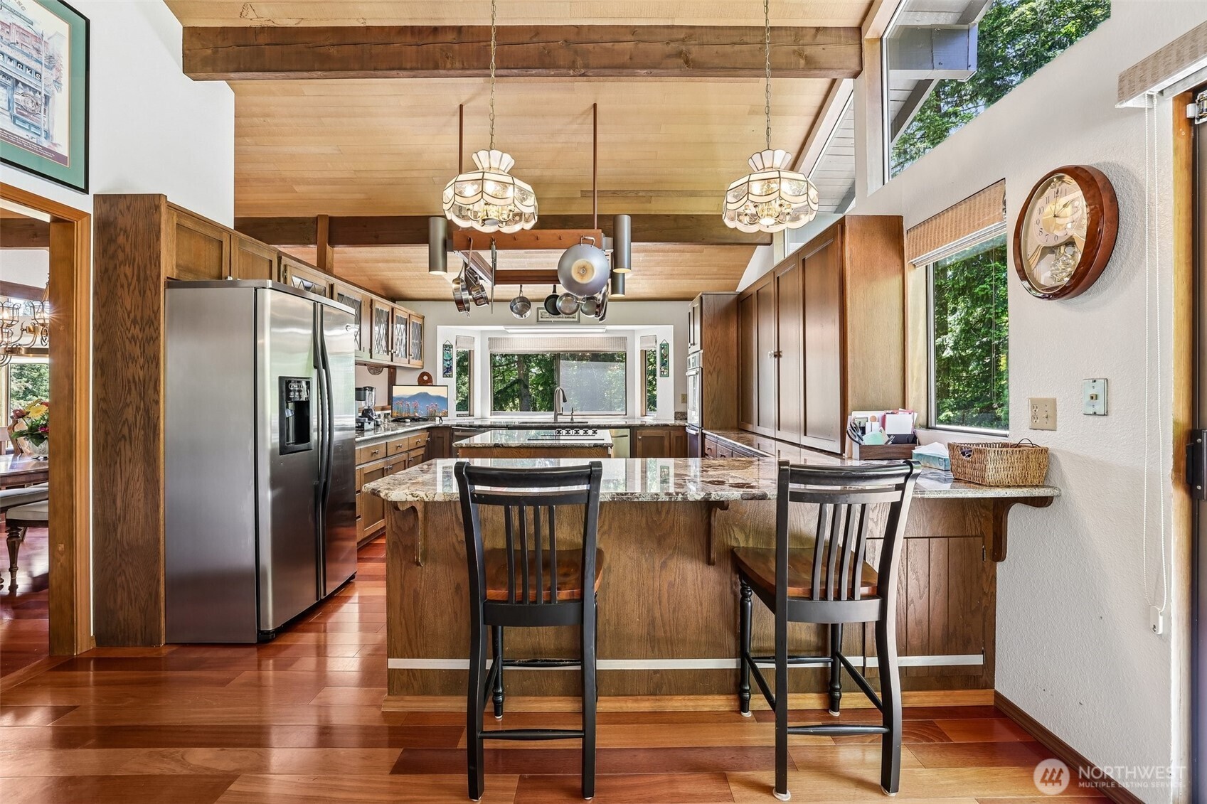 SS appliances with trash compactor and Double oven