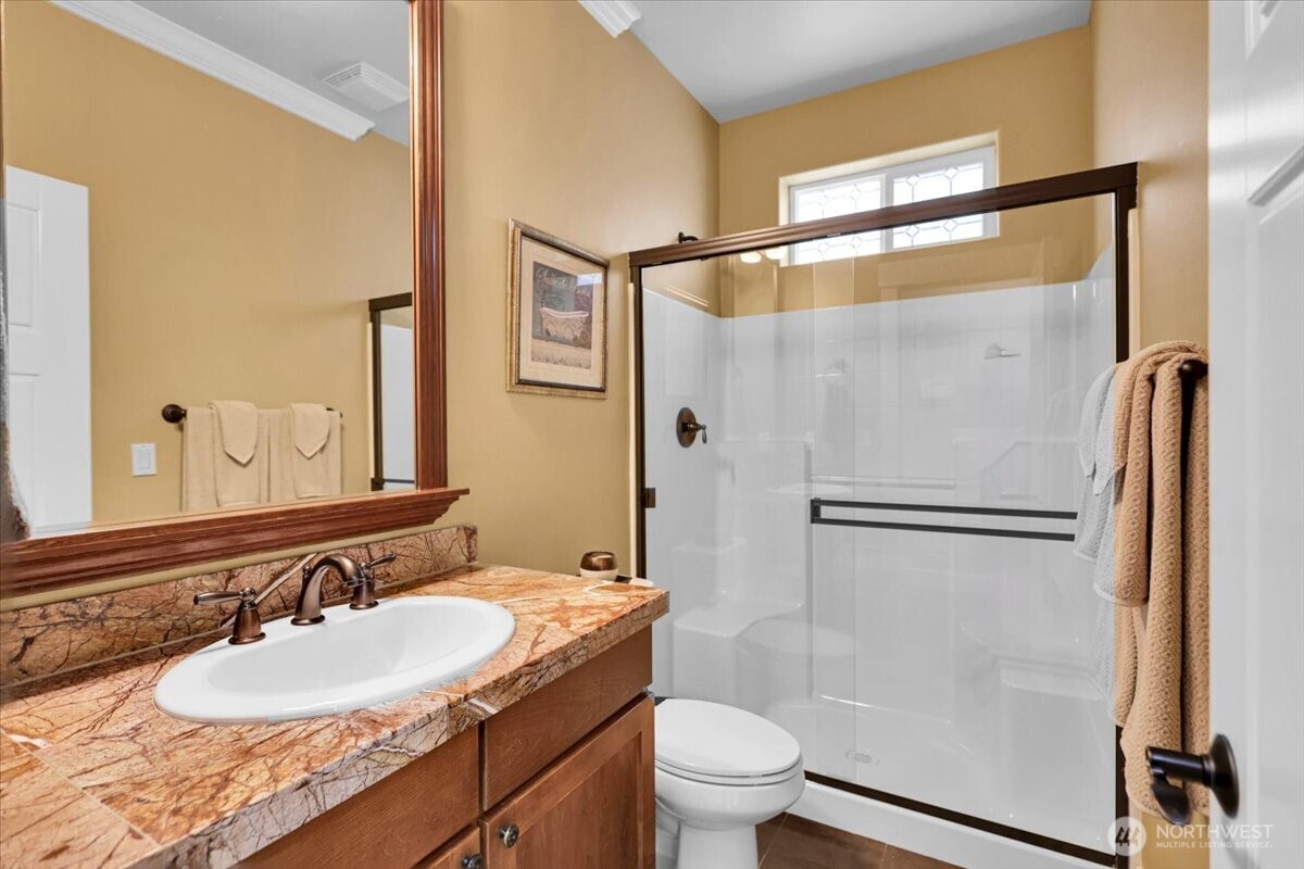 Main Floor bathroom with Full Shower