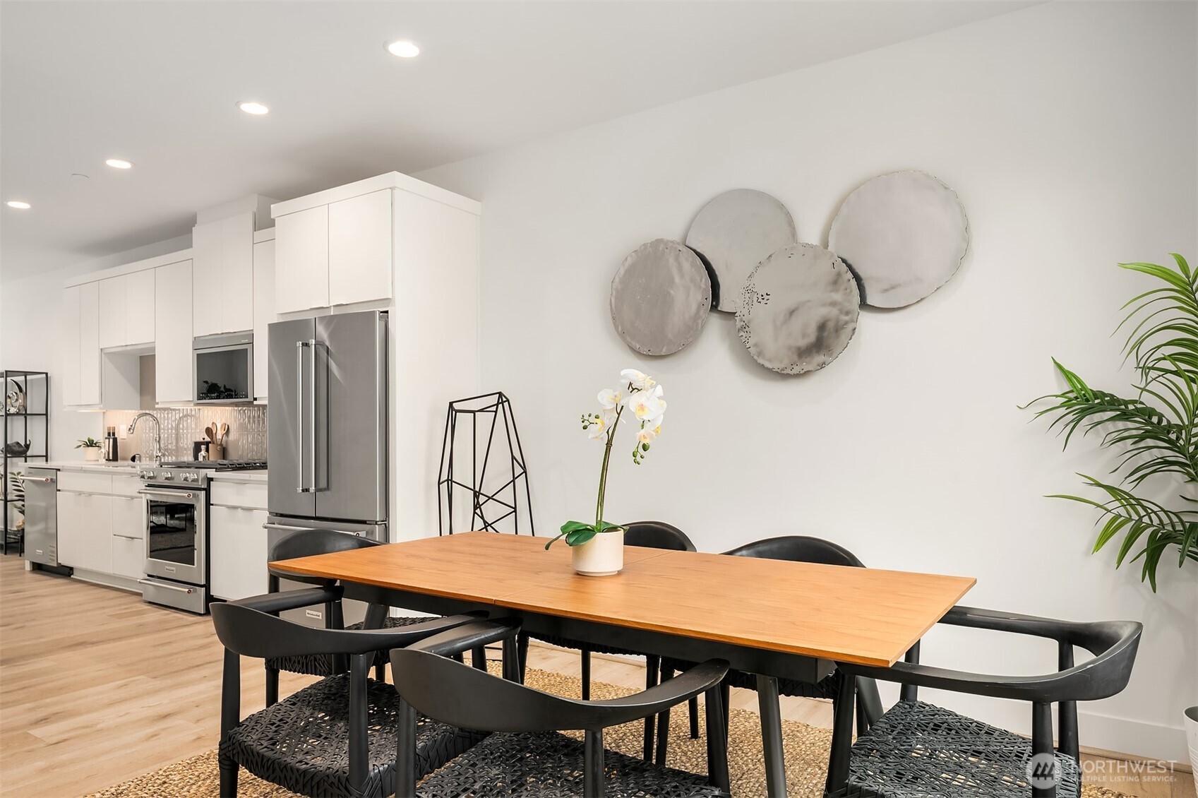 Spacious dining area