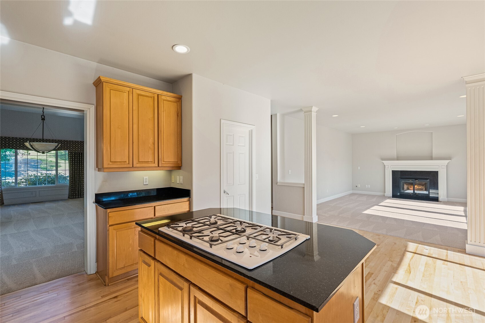 Open Concept kitchen with Thermador Appliances