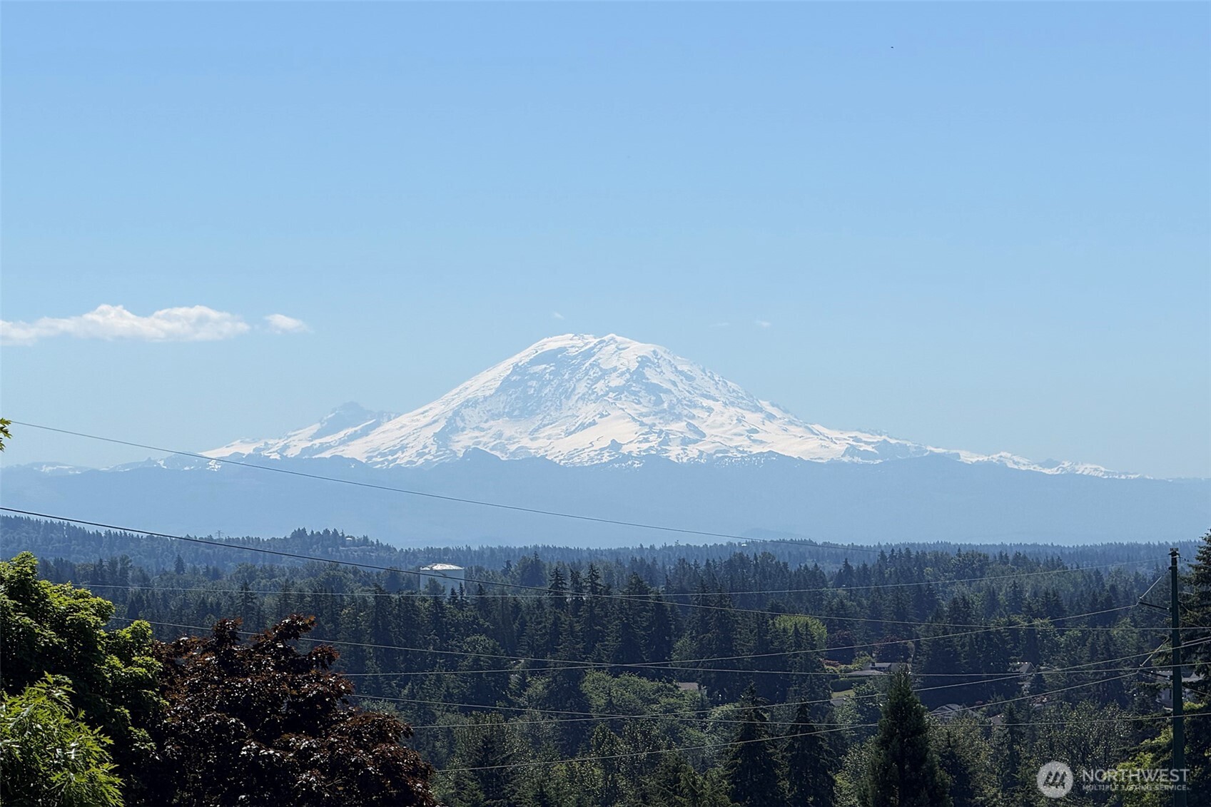 Stunning views of Mt. Rainier from most of the house and deck.
