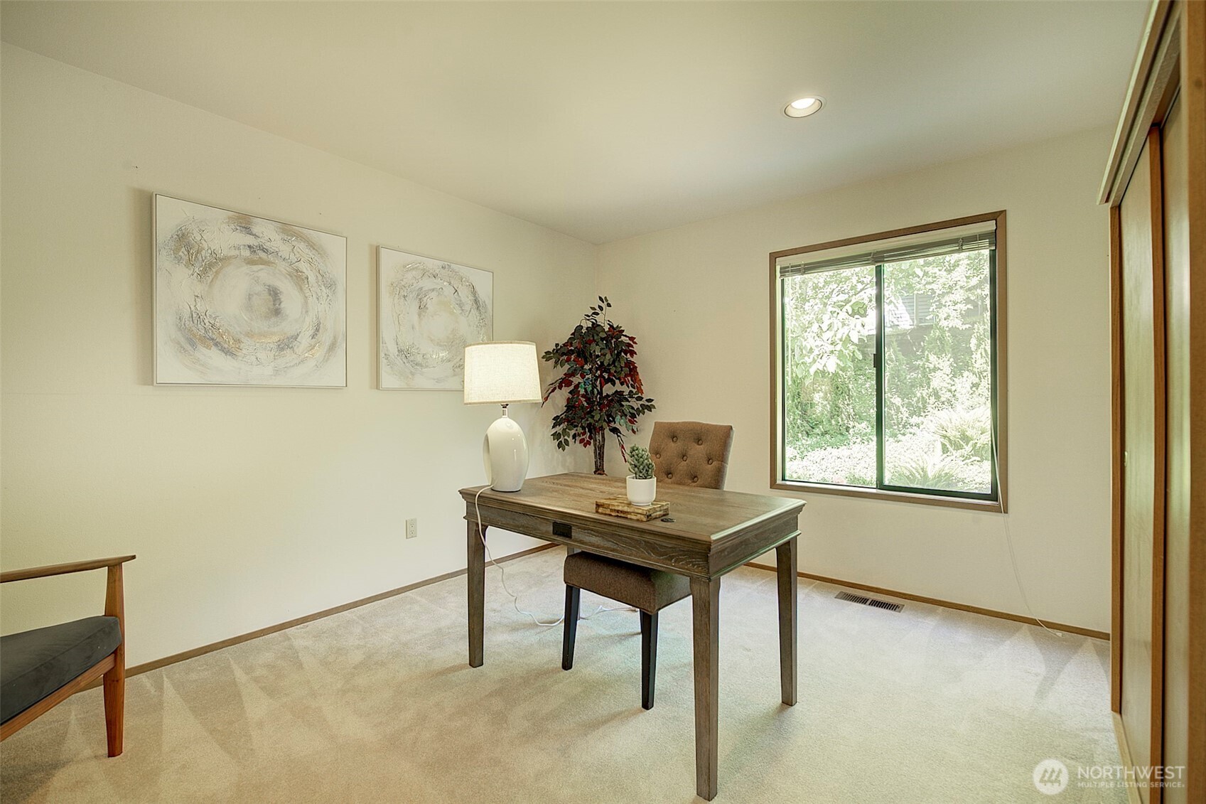 Fourth bedroom (on the main floor) or office.