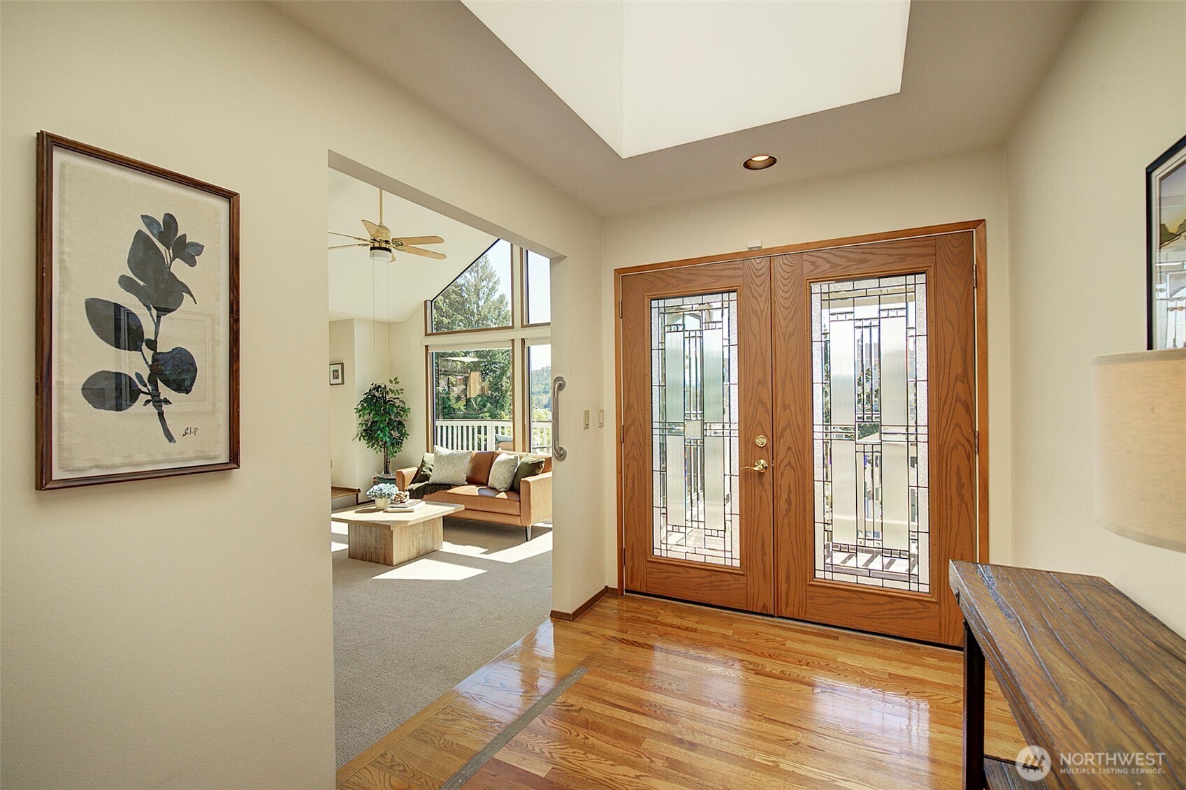 Lovely double doors at the main entry.
