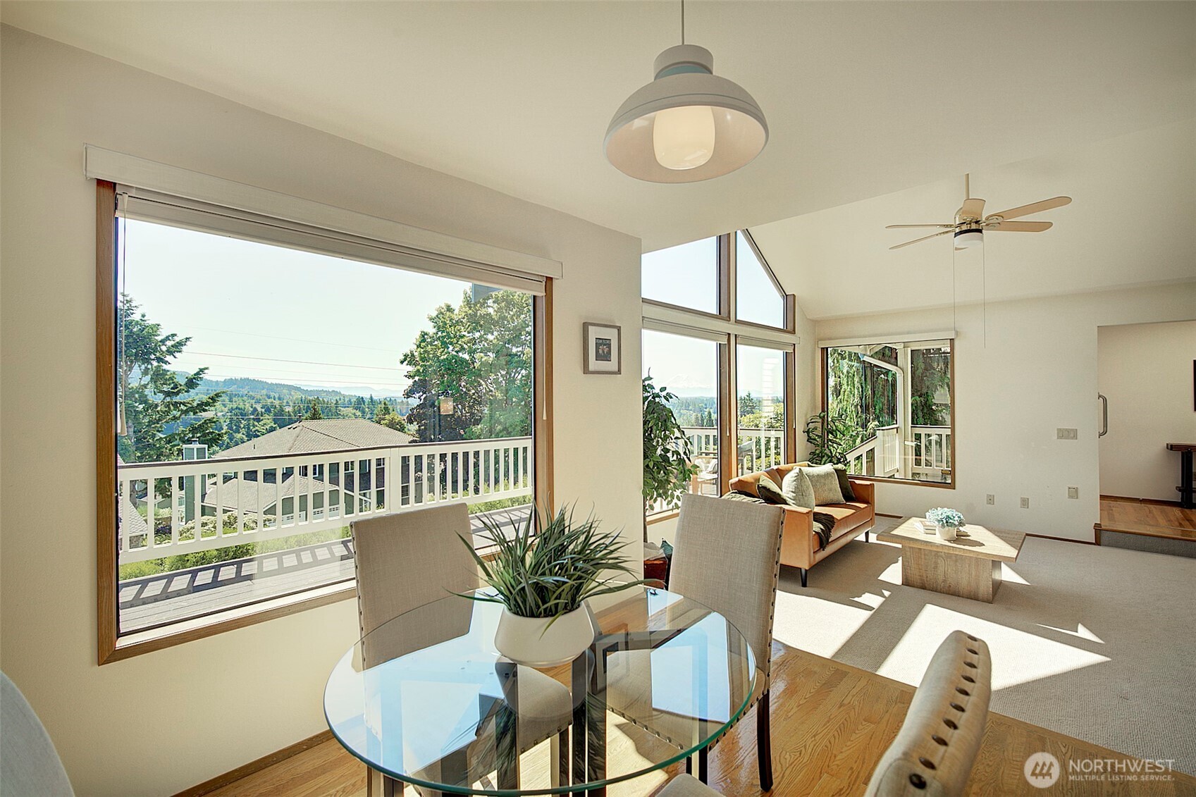 Kitchen dining area with more views.