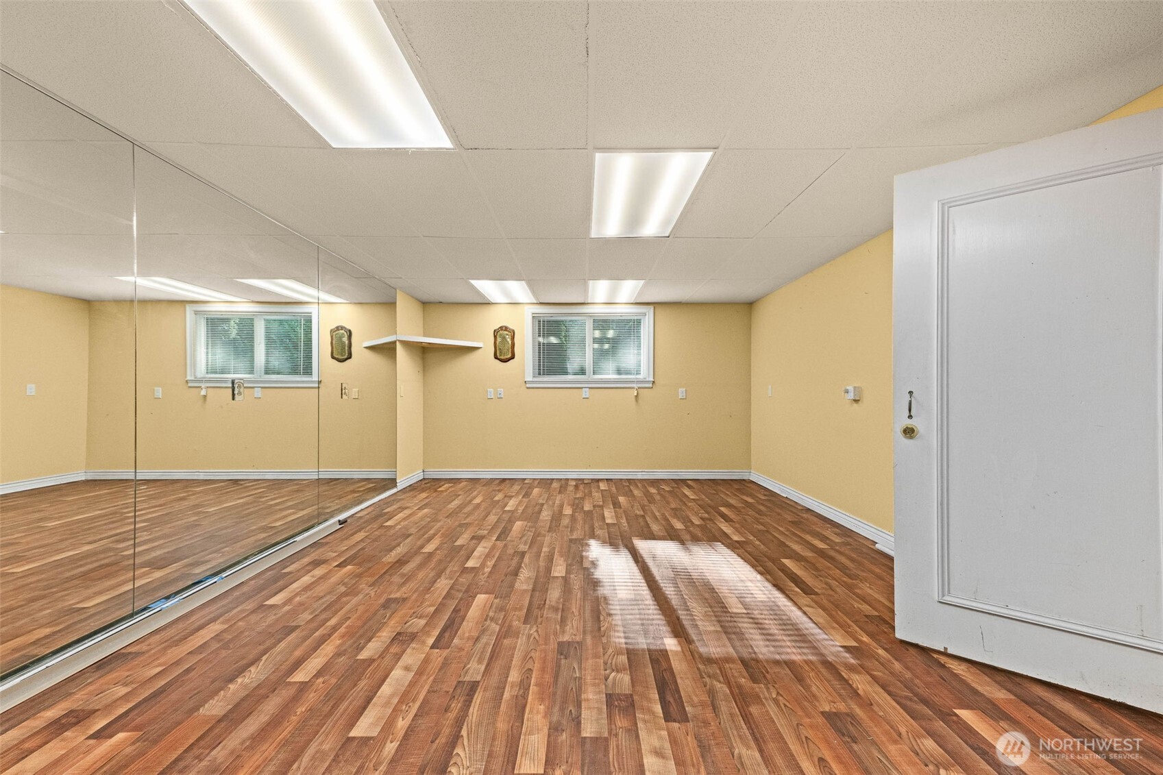 Lower level fitness room