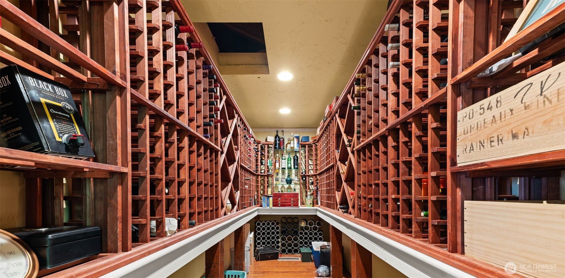 Climate controlled wine cellar