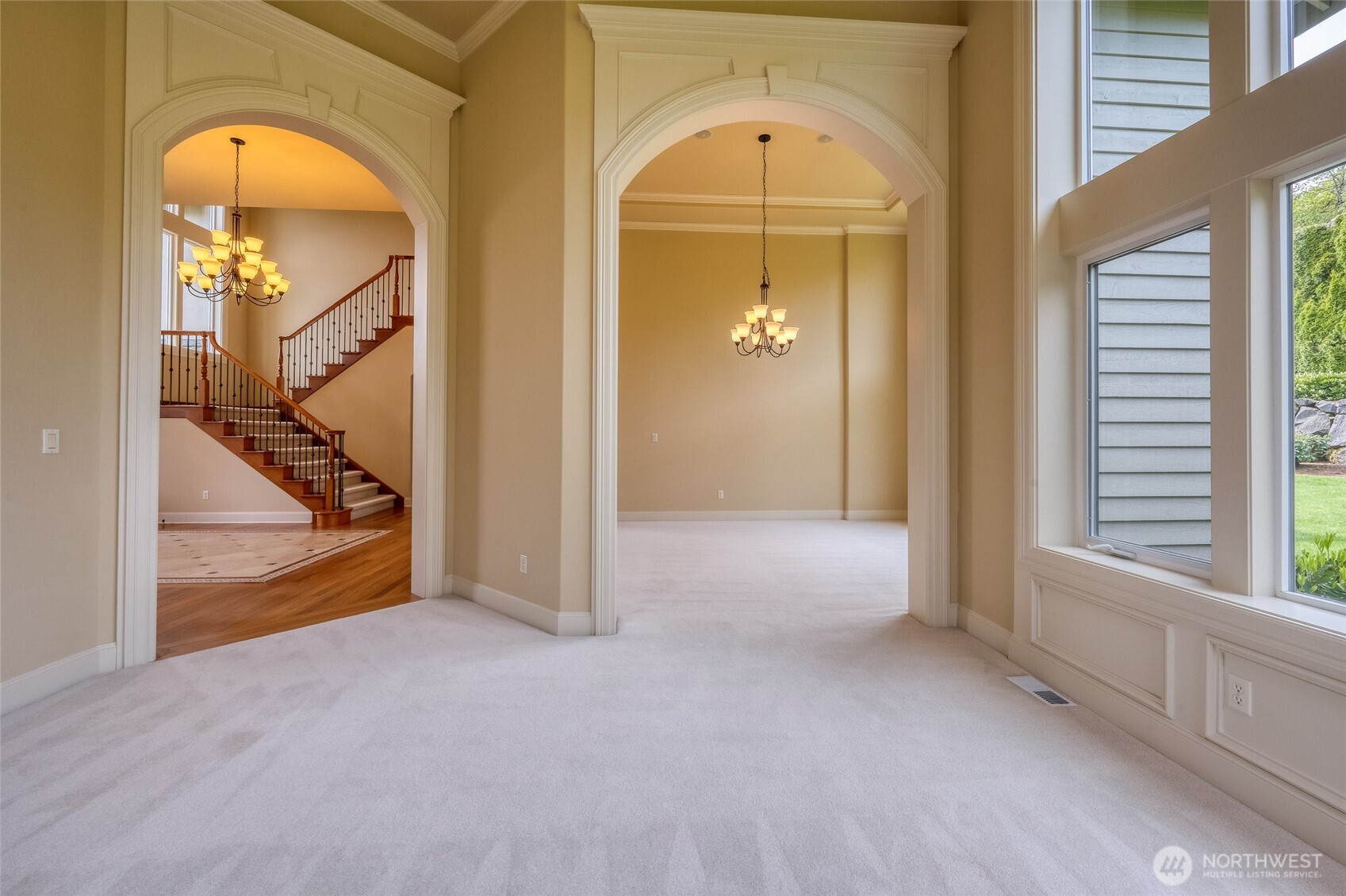 Classic millwork throughout showcases timeless craftsmanship and sophisticated architectural detail.