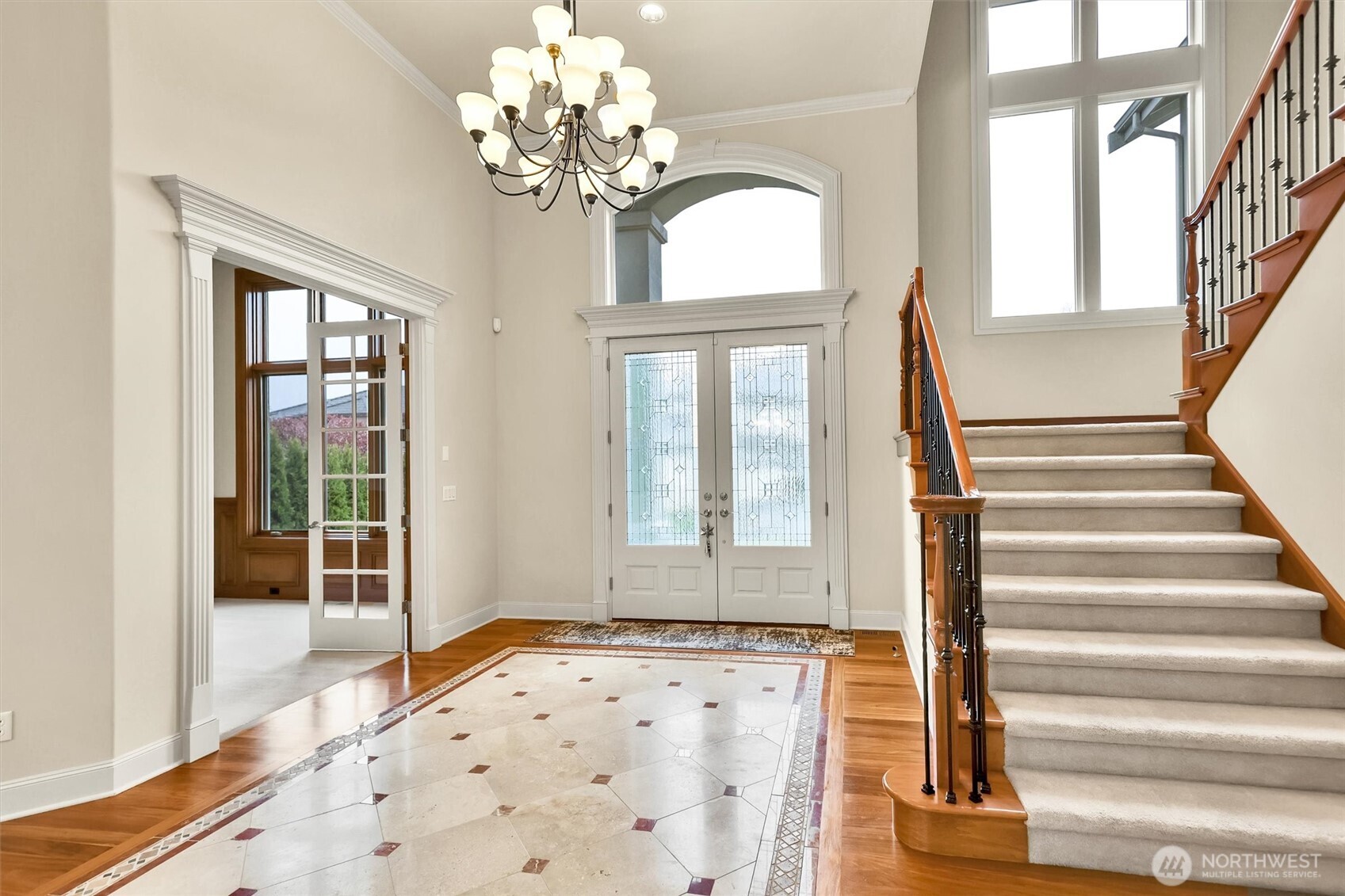 Leading up to the second floor