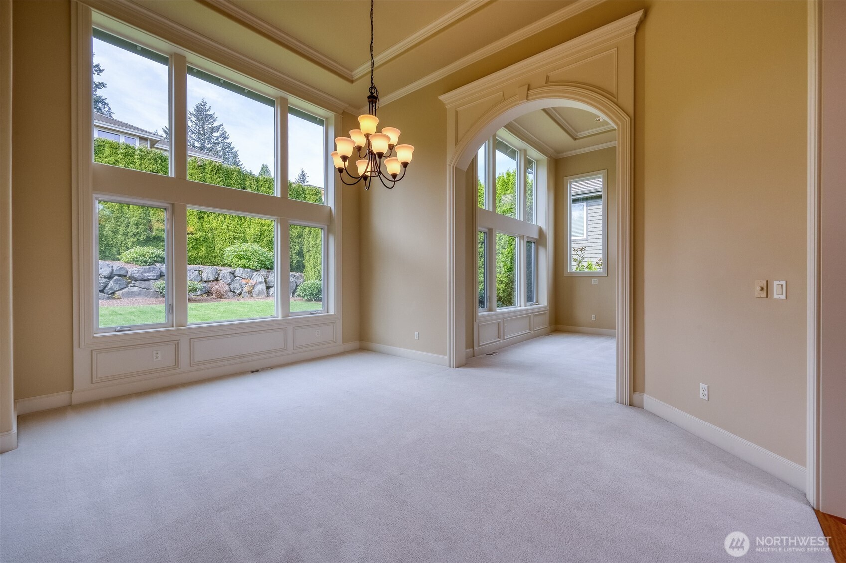 A grand dining room designed for memorable gatherings and refined entertaining.