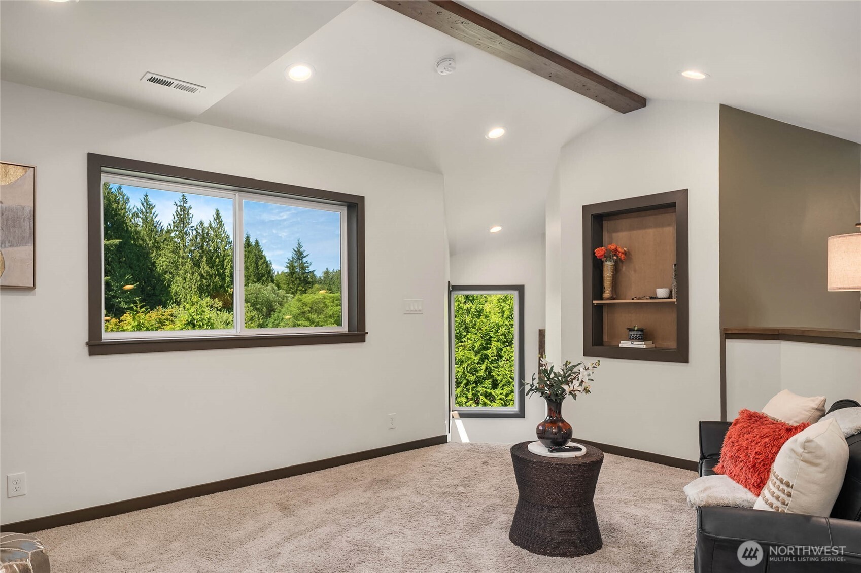 Upper floor loft open to main floor