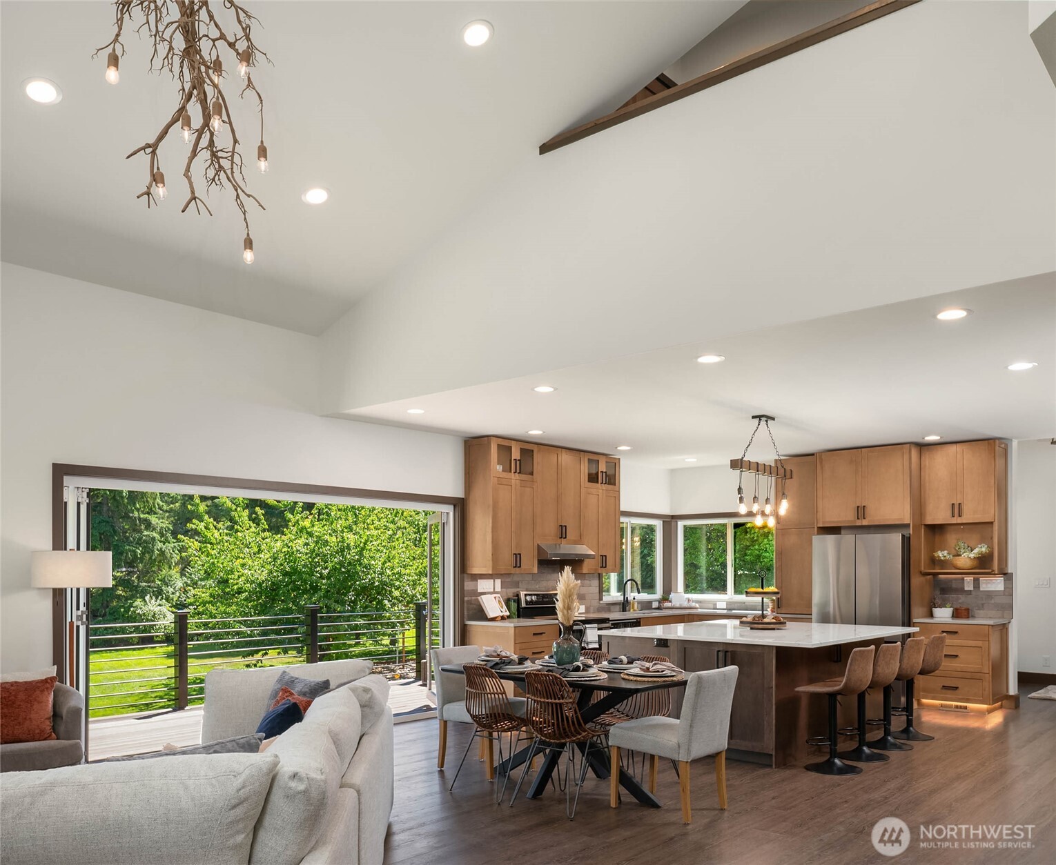 Thoughtfully designed floorplan for entertaining, multi-gen, and aging in place.