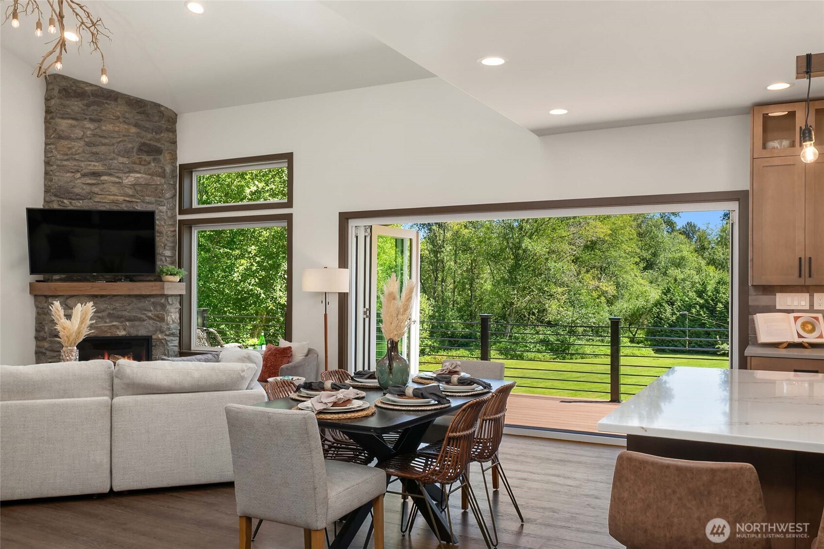 Open sightlines from main and lower floors provide peace of mind and effortless connection to the grounds, designed to capture views of the yard, play areas and welcoming arrivals so you won't miss a thing.