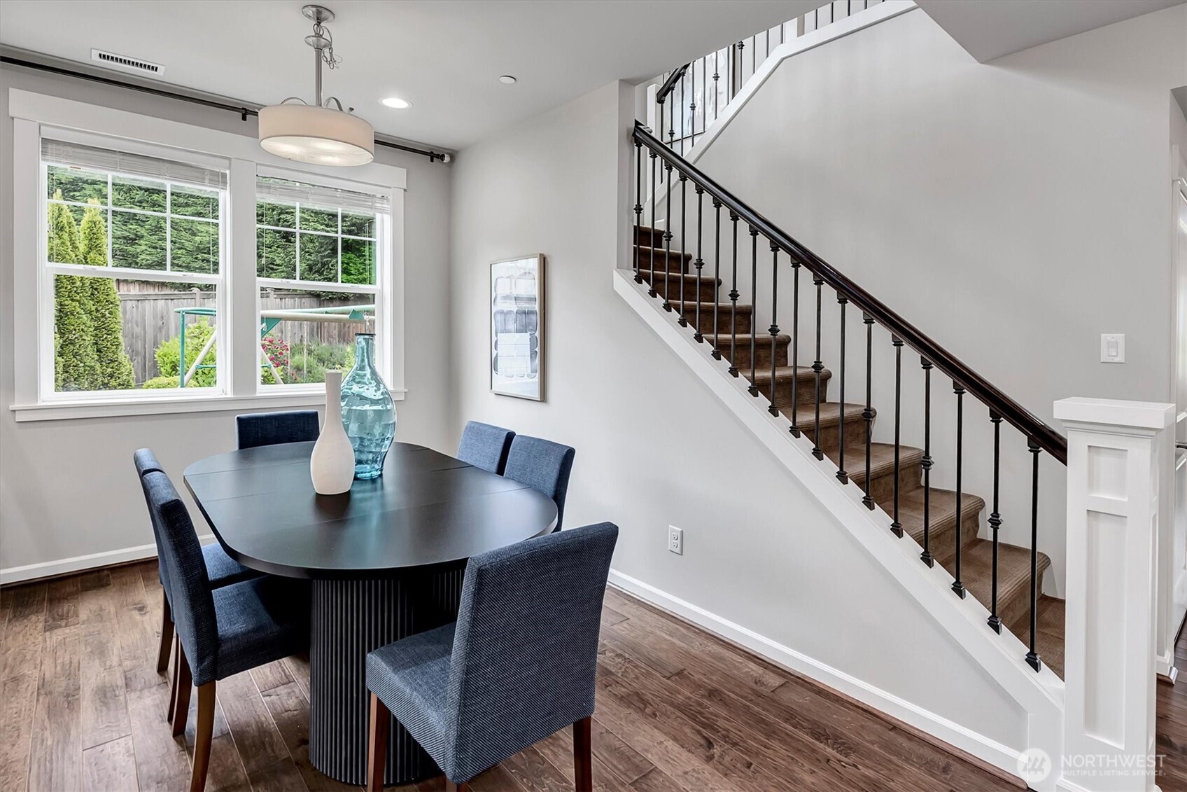 Gas Fireplace and built-in shelving