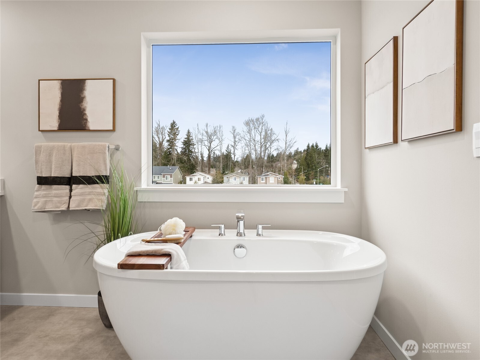 Large soaking tub. Photo is representational. Actual home is under construction and finishes and paint colors may vary. See site agent for details....