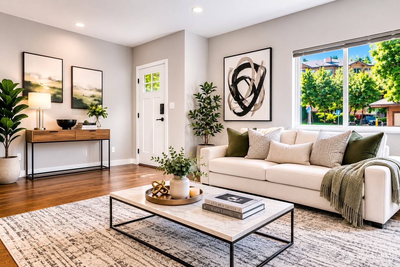 Welcome in to an inviting open-concept floor plan where modern design meets effortless functionality.