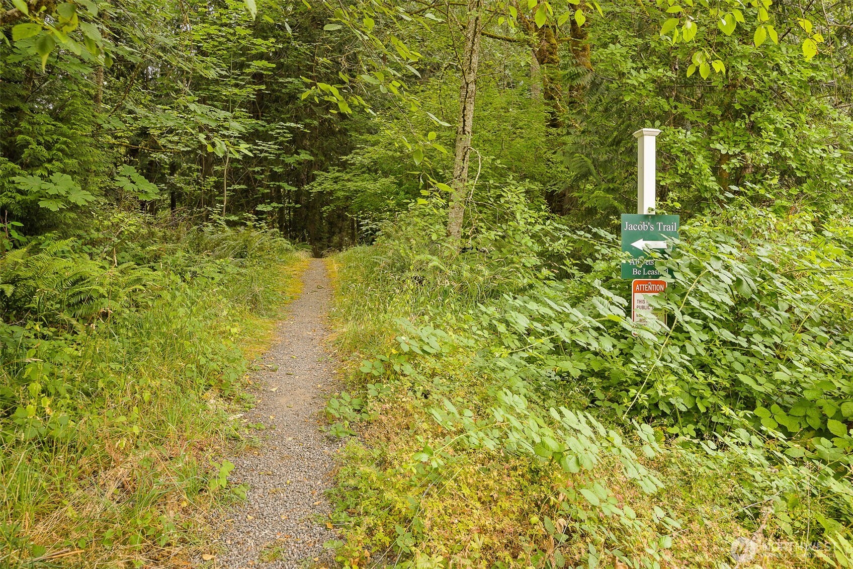 Steps away from trail system