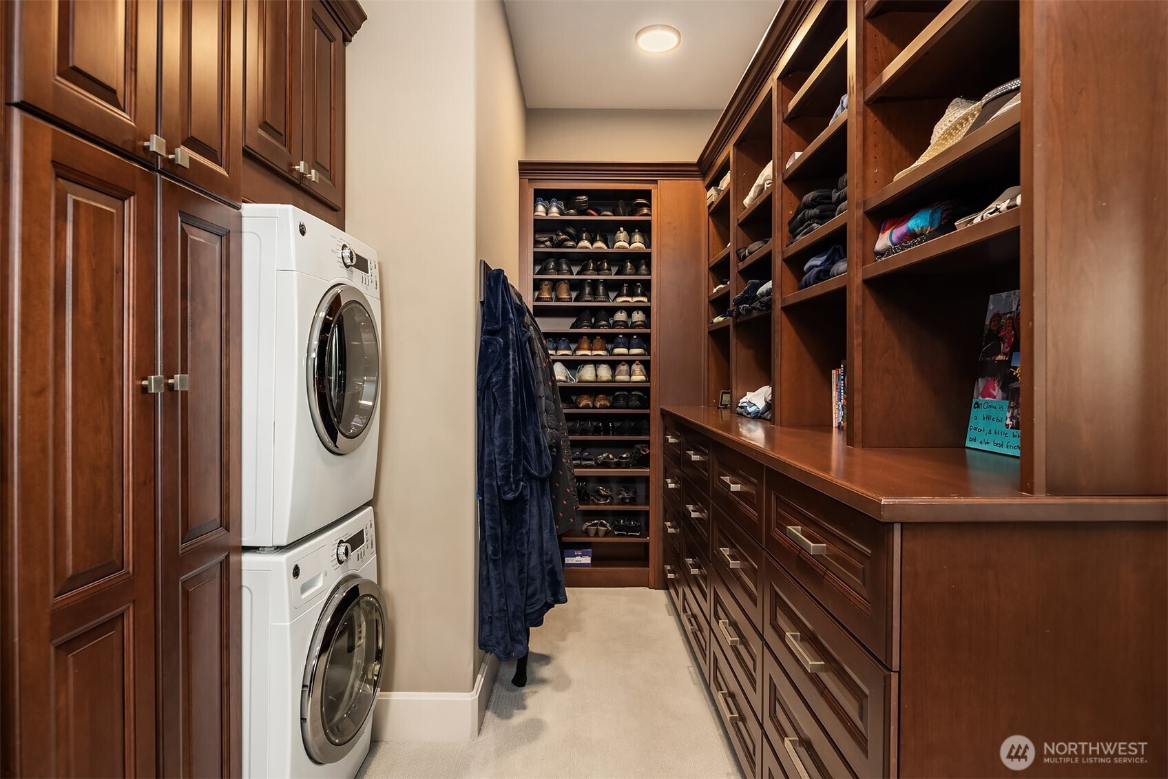 Primary closet w/second laundry