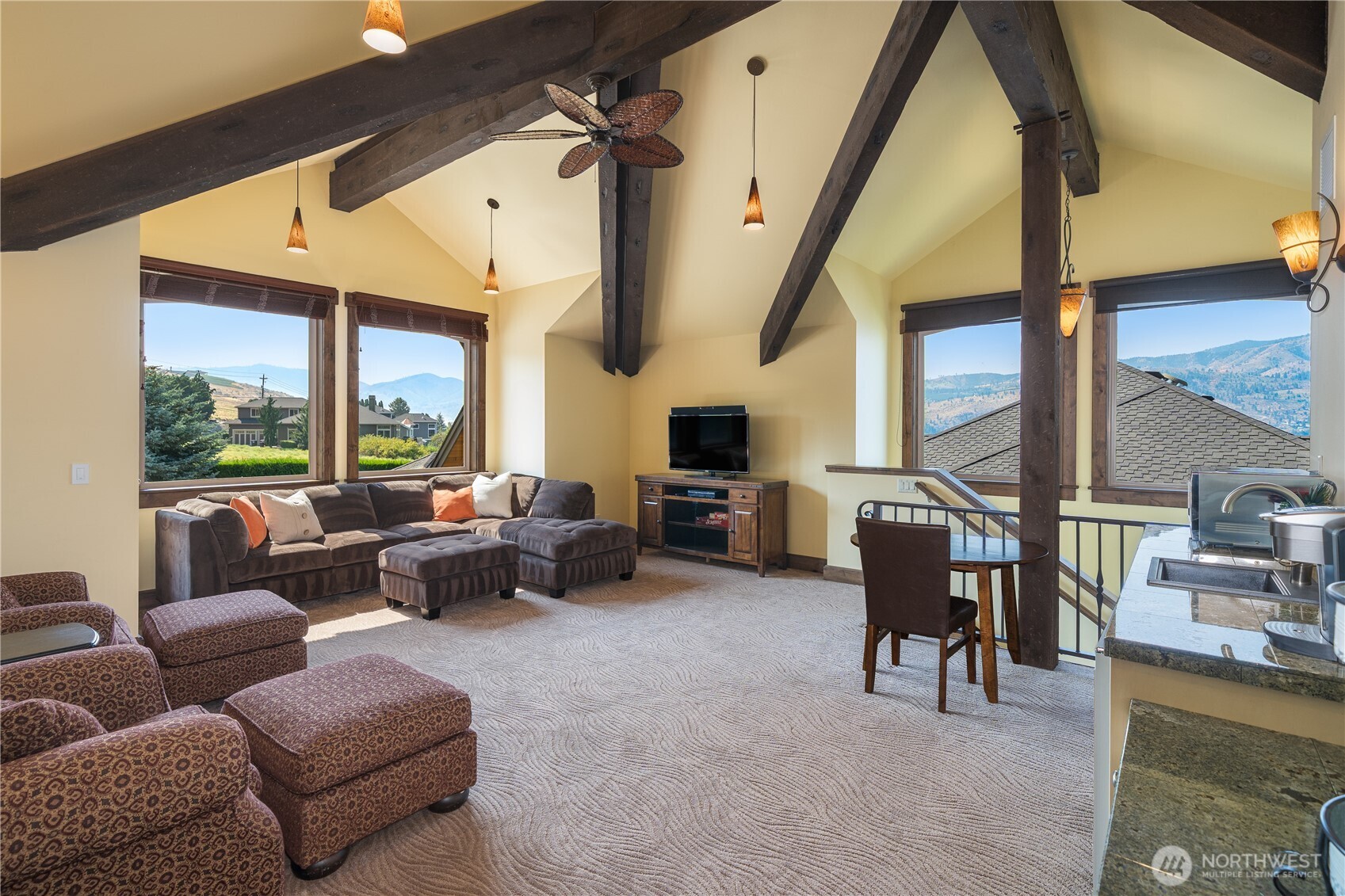 Living space above garage