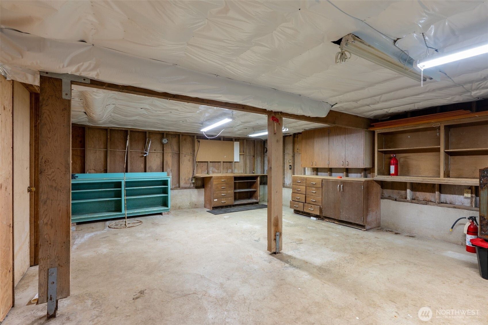 Your basement is ready for you to put your mind to work in how to utilize this space. Current own used it as a work shop! What will you do with it?