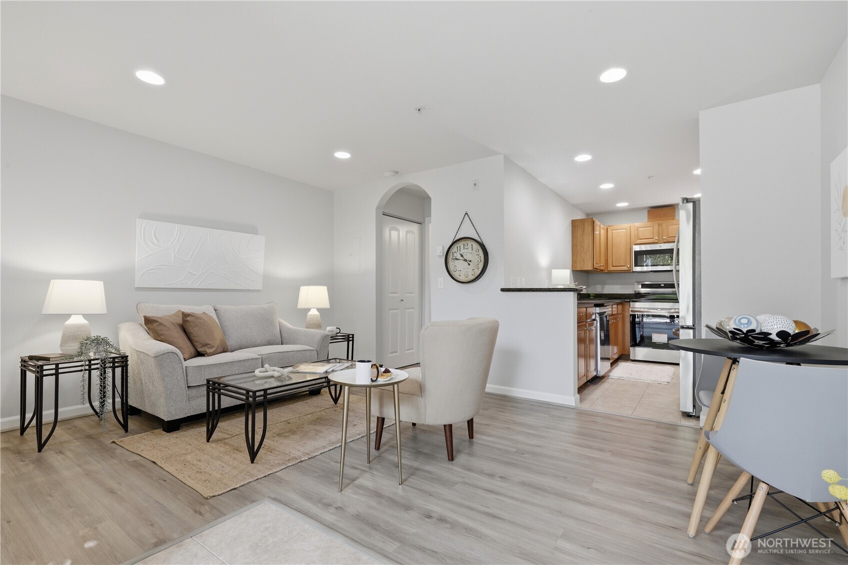 Closet storage in upstairs loft. Furniture stays with the home.