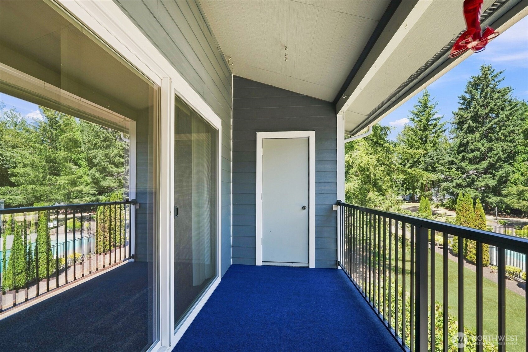 View from the living room sliding door