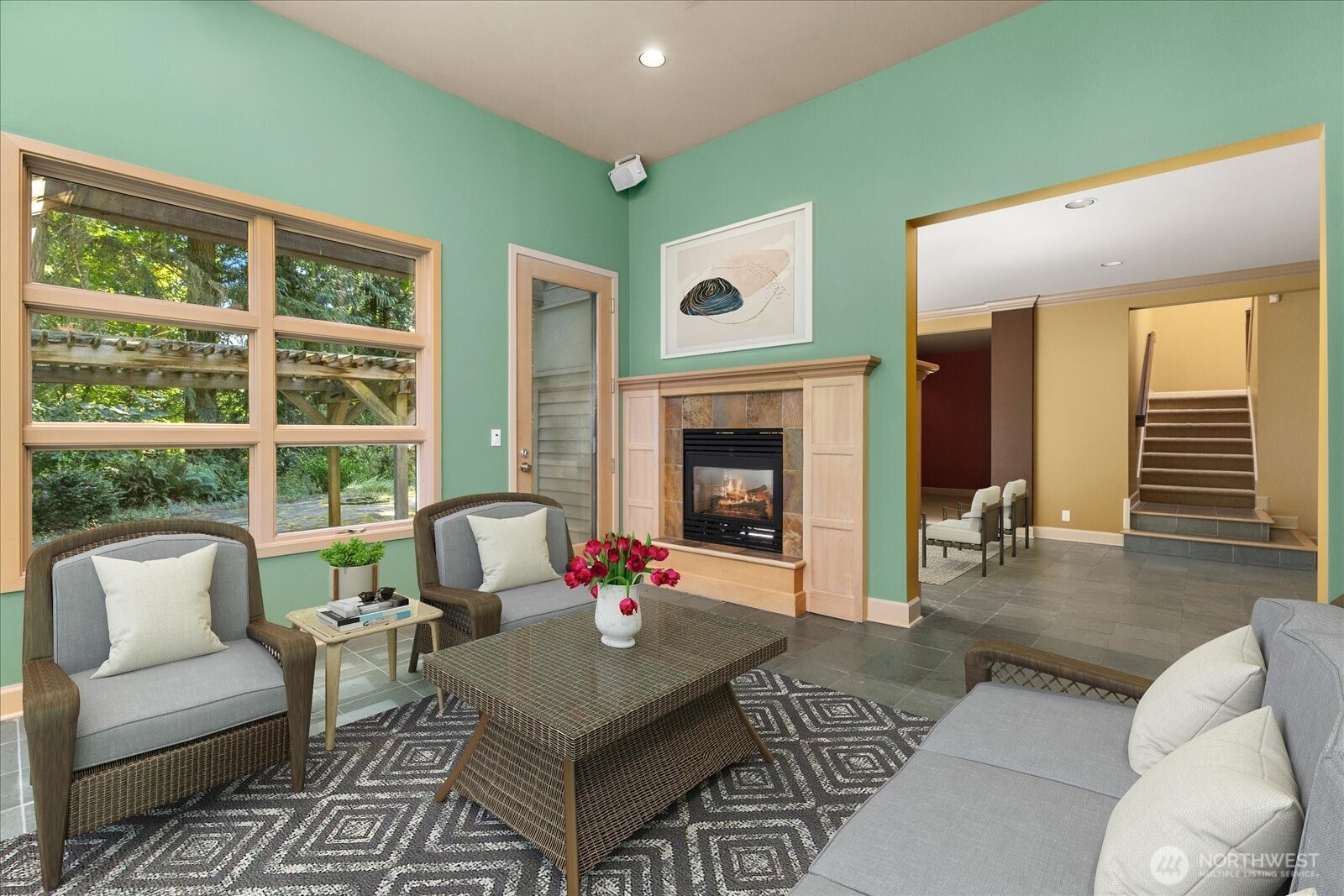 Sunroom (Virtually staged)