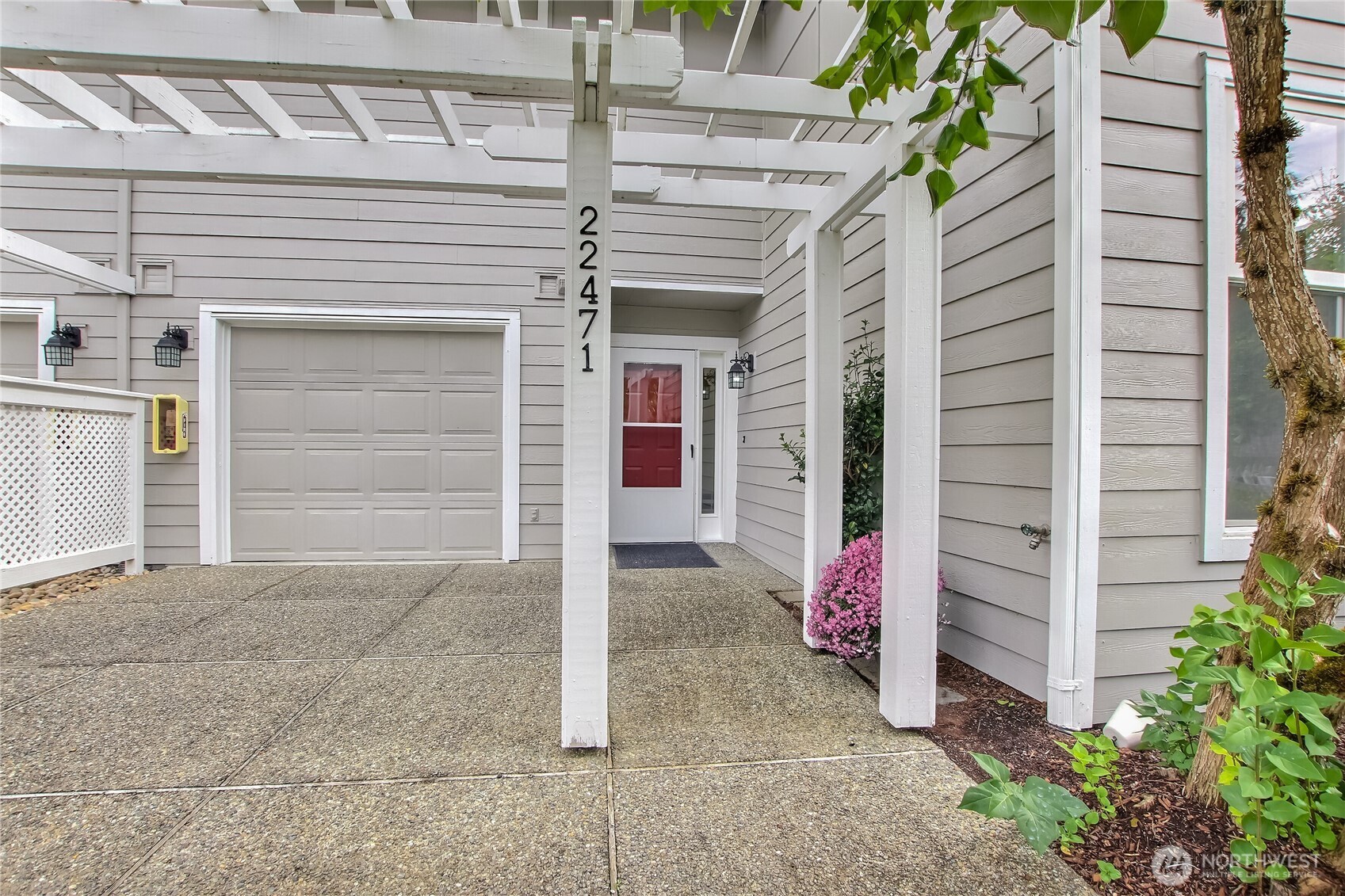 driveway and pergola