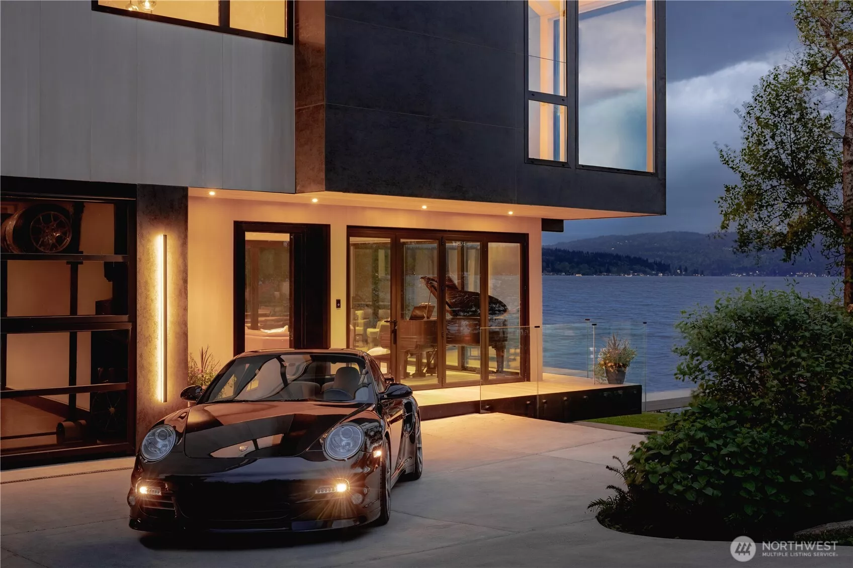 From the moment of arrival, the home feels grounded, held within its surroundings with a natural sense of confidence.