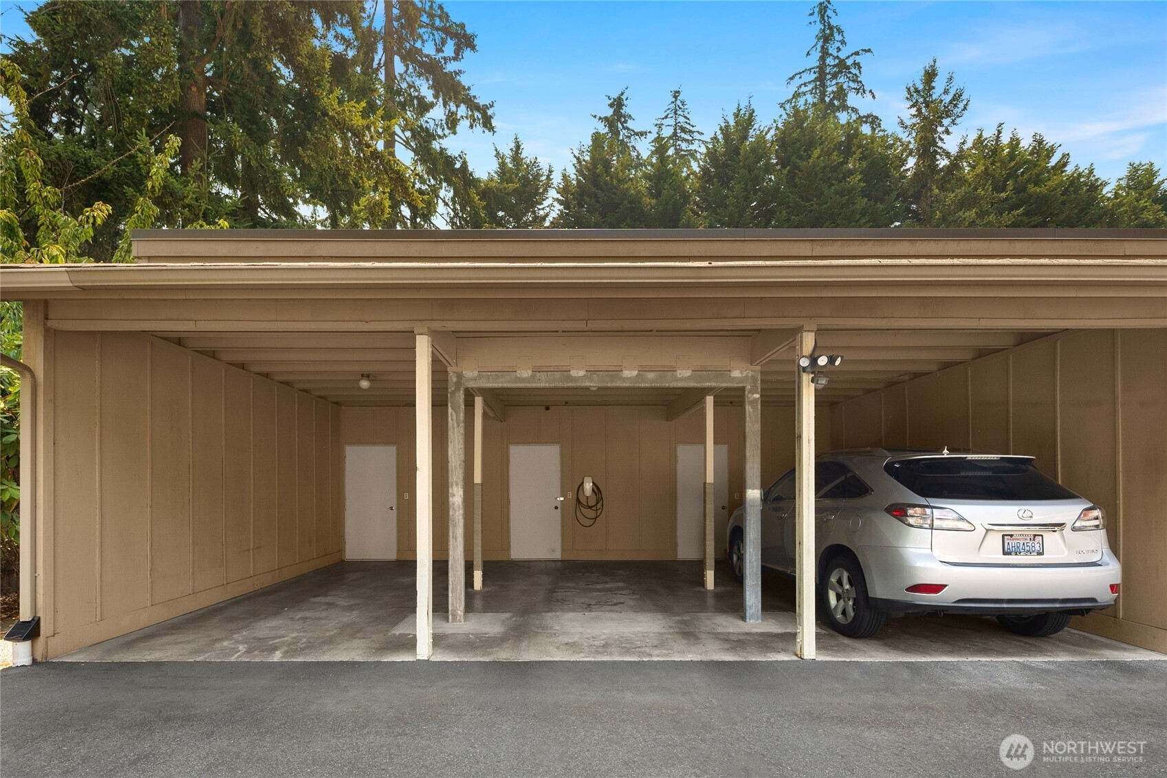 Designated parking for the unit and plenty of open guest parking in the community.