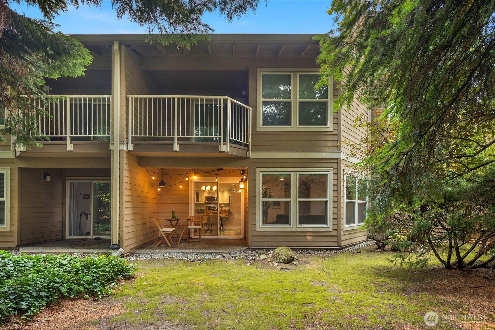 Condo from the rear, all those space to enjoy your own privacy