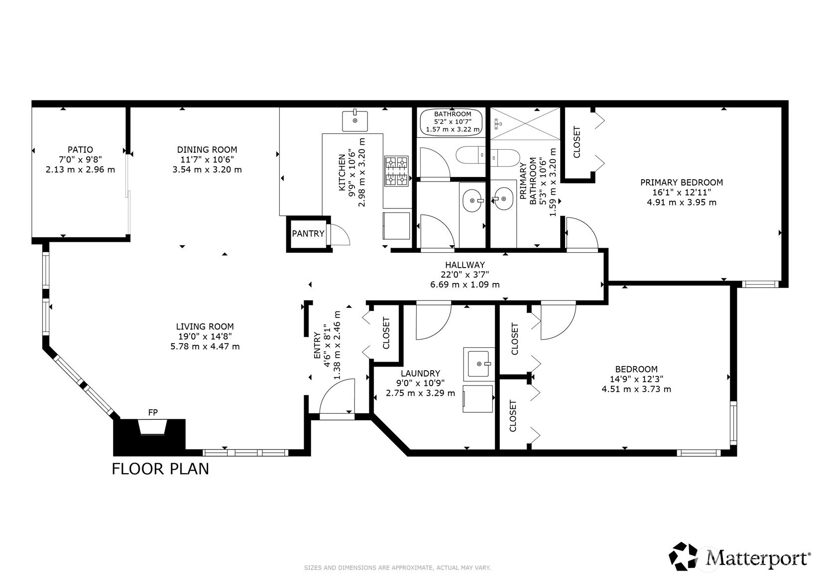 Floorplan for the unit.