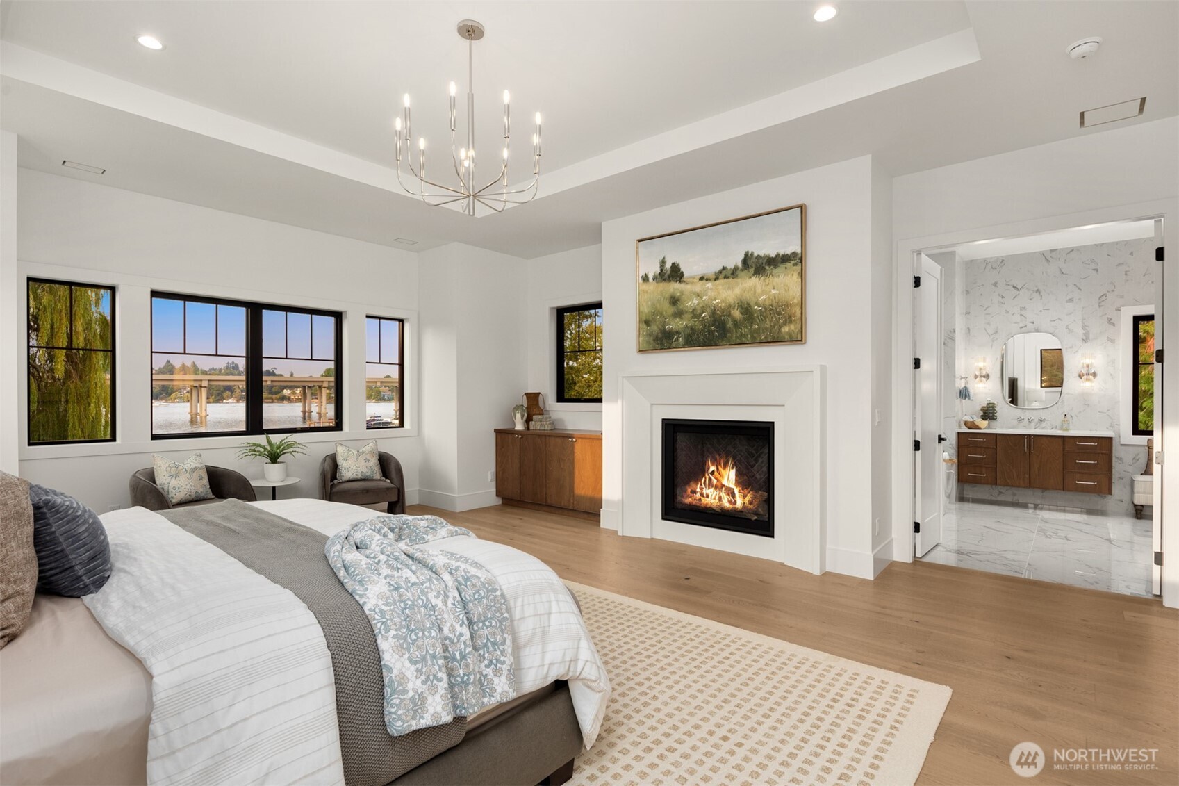 "Room with a view" feels an understatement for this graceful primary suite, where daily recharge becomes not a luxury, but the natural rhythm of life.
