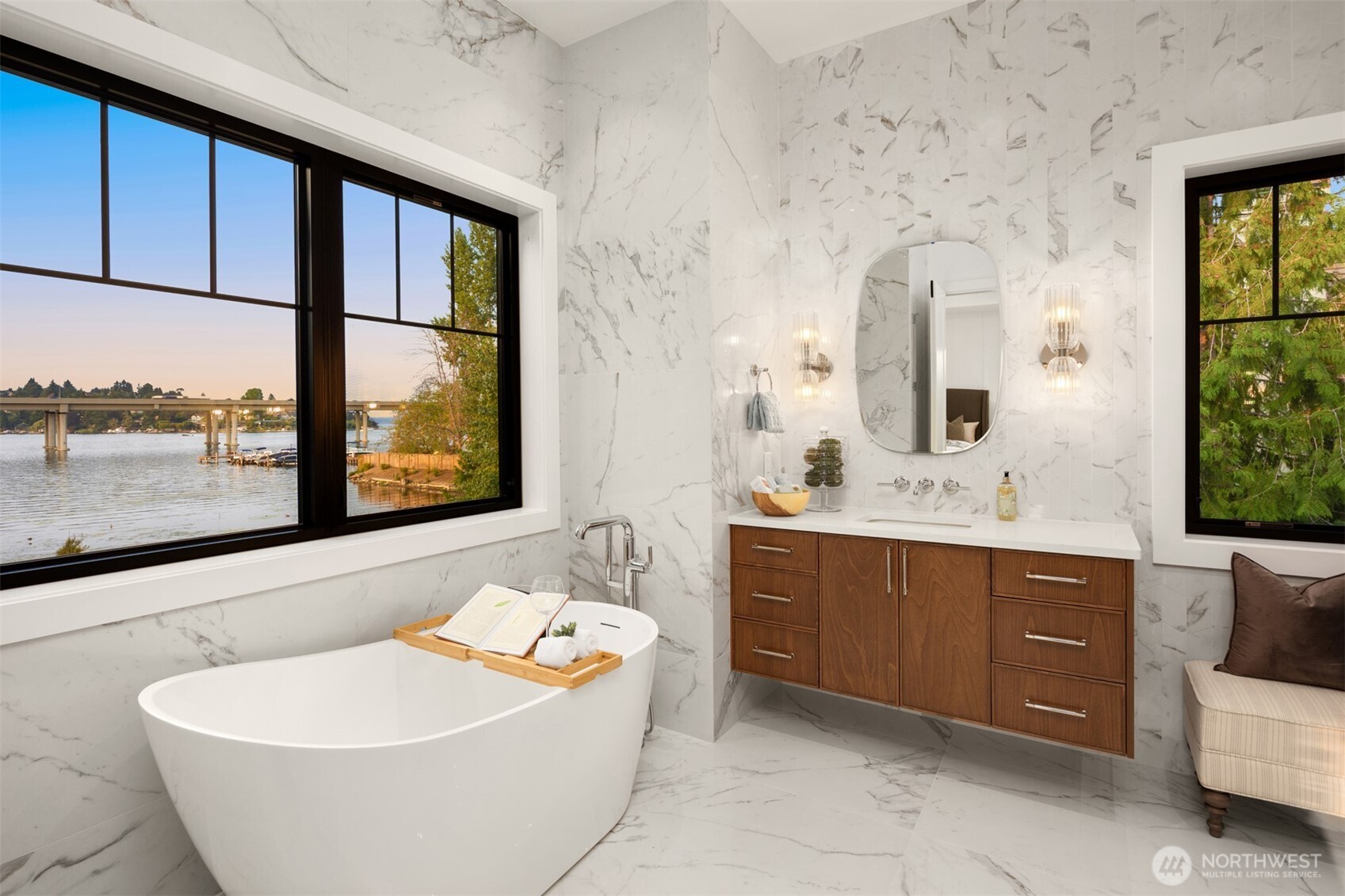 A spa-inspired primary bath sets the stage for peaceful rest and deep relaxation, where every moment invites quiet surrender.