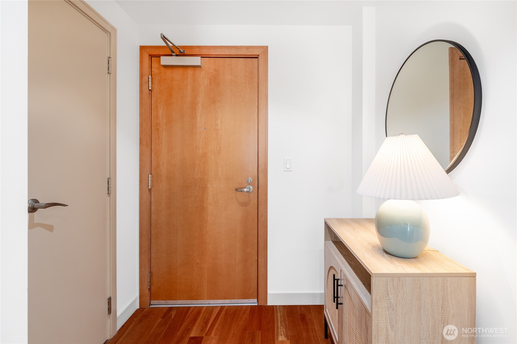 the entry way to the unit